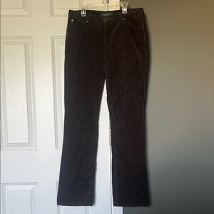 Ralph Lauren Dark Brown Corduroy Pants size 8